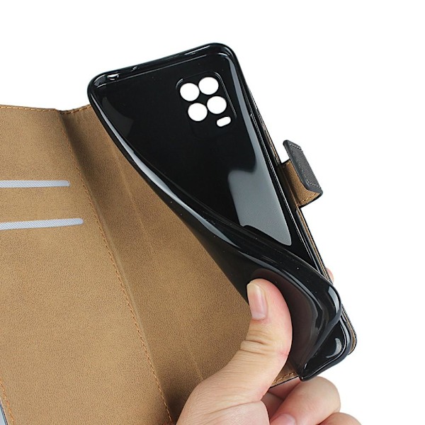 Wallet Stand Mobiltelefon Taske til Xiaomi Mi 10 Lite Black