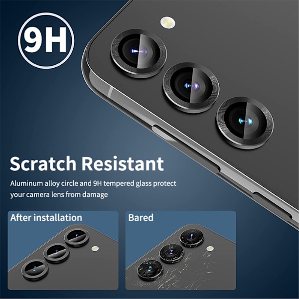 ENKAY Til Samsung Galaxy A55 5G Kamera Linse Beskytter Black