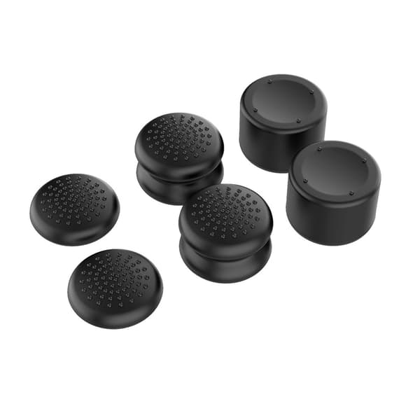 IPEGA 6 stk. 3 størrelser tommelfingergreb tommelfingergreb kompatibel med Nintendo Switch 2 Black