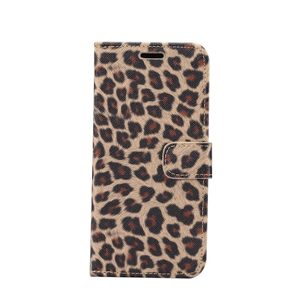 Leopard Pattern Wallet matkapuhelimen suojus iPhone 11 - keltain Yellow