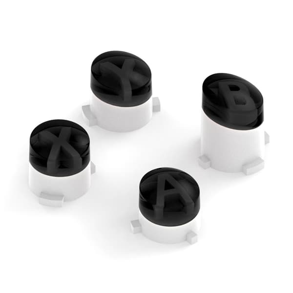 För Xbox One S One Elite Handkontroll ABXY Utbytes knappar - Svart Svart
