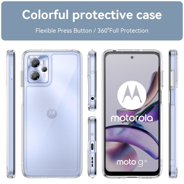 Motorola Moto G13 / G23 TPU + akryylipudotuksen estävä phone case C Transparent