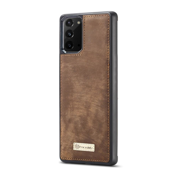 CASEME Samsung Galaxy Note 20 Retro läder plånboksfodral Brun
