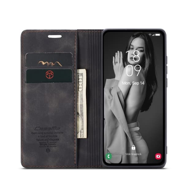 CASEME Retro Pung Taske til Samsung Galaxy A36 Black