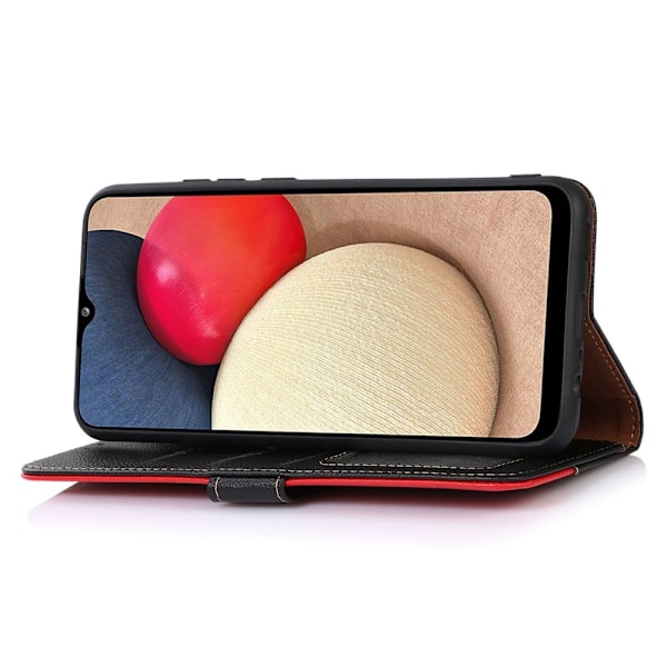 HAZNEH Google Pixel 9 / Pixel 9 Pro Lompakkokotelo Litchi-kuvio Puhelinkotelo Black