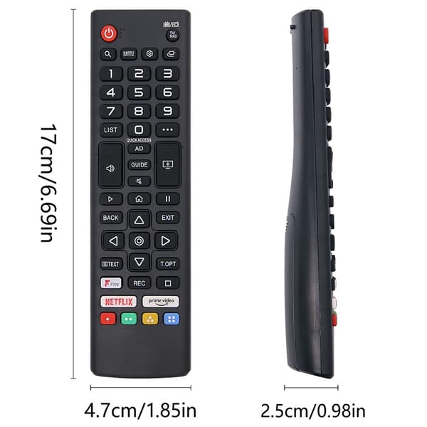 Fjärrkontroll Ersättning för AKB76037023 För RCA TV Svart