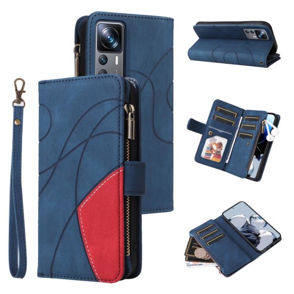 KT Multi-function Series-5 For Xiaomi 12T / 12T Pro Phone Case - Blue Blue