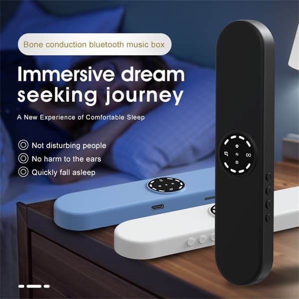 Sömnhjälpmedel Bluetooth högtalare Vitt brus Ljudmaskin Högtalare under kudden Svart