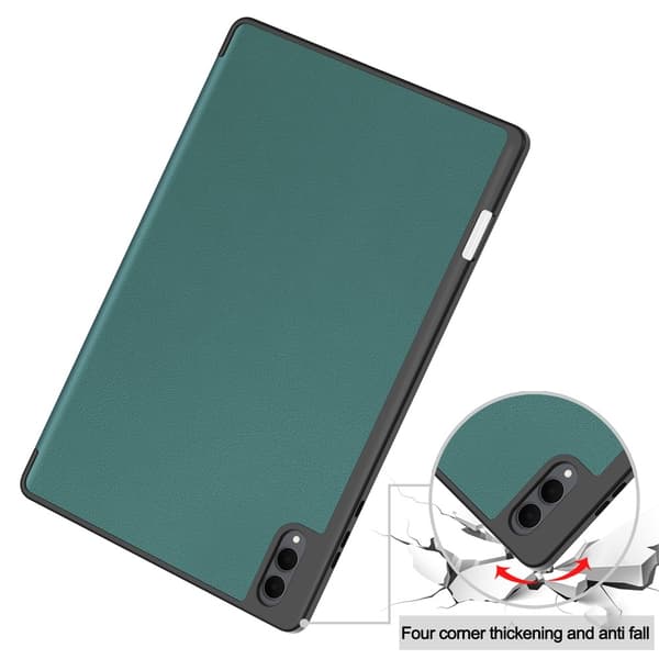Til Samsung Galaxy Tab S12 Ultra Tri-Fold tabletcover med penholder Green