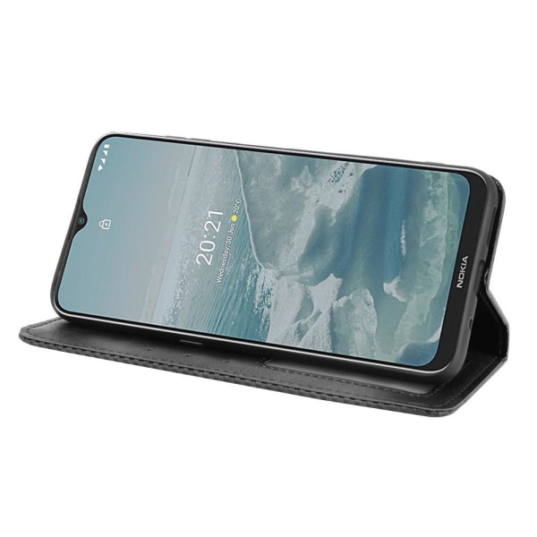 Nokia G10/G20 Pung Stand Flip Telefonetui - Sort Black