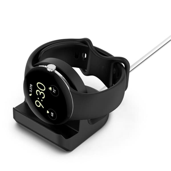 For Google Pixel Watch Ladestativ Ladeholder Black