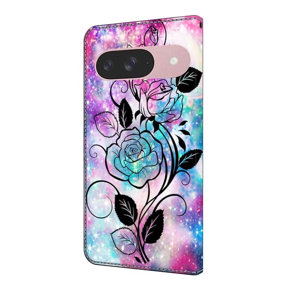 För Google Pixel 10 Pro / 10 / 9 Pro / 9 Plånboksfodral Mönstertryckt PU-läder Flip Stativ Mobilfodral multifärg