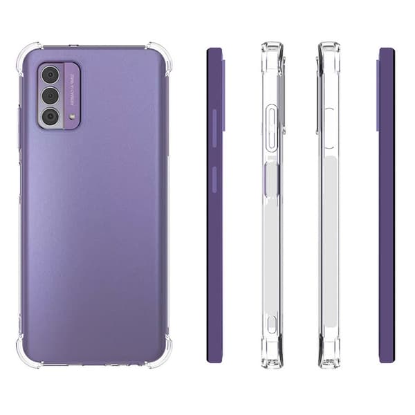 Deksel for Nokia G42 - støtdempende, forsterkede hjørner i TPU Transparent