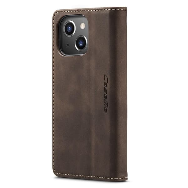 CASEME Lommebok - deksel iPhone 15 Plus - Kaffe Dark brown