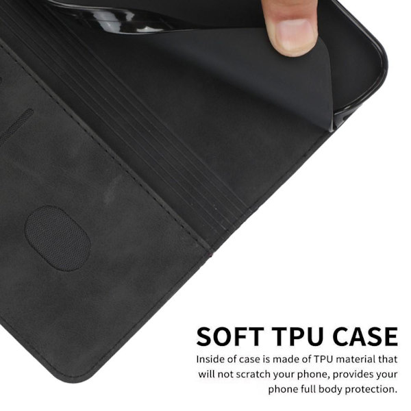 Xiaomi 13 Wallet Cover Telefontaske med rem - Sort Black