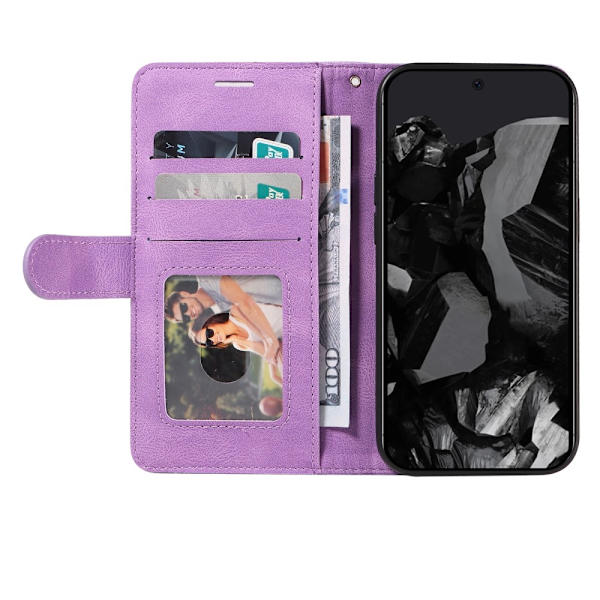 Google Pixel 9 Pro XL KT Series-1 Kahden Värin Kotelo Remmillä Purple