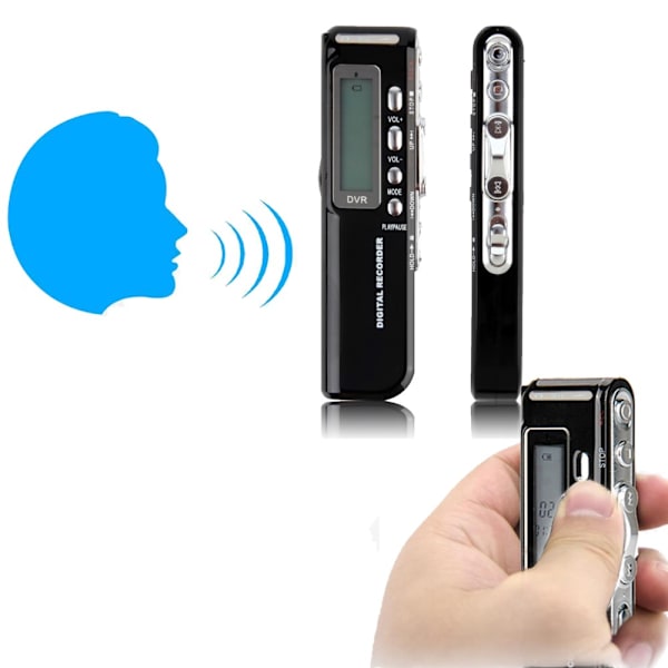 Digital Diktafon R10 8GB - Svart Svart