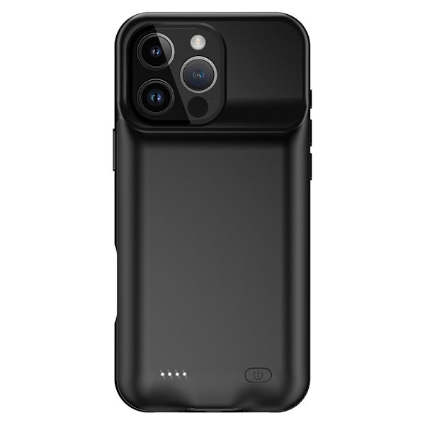 Til iPhone 16 Pro 7000mAh genopladeligt batteriskal opladningsetui Powerbank Transparent