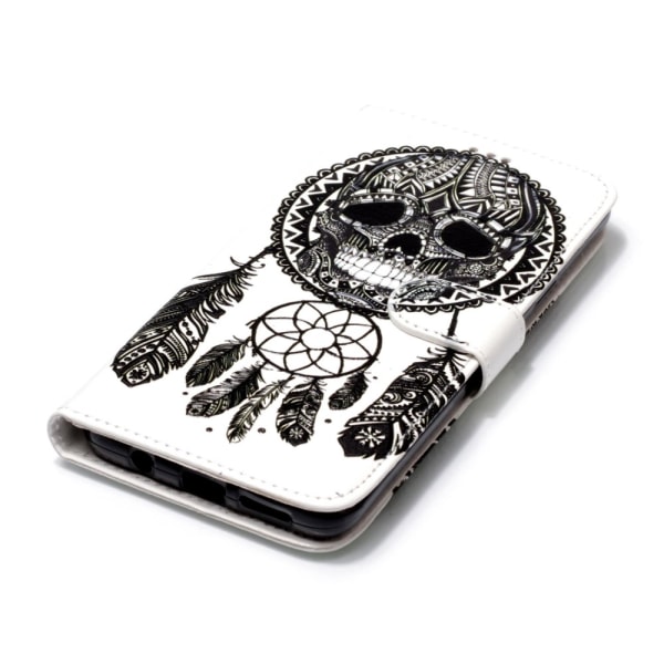 Samsung Galaxy S9 Plus Wallet Case - Skull Dream Catcher Multicolor