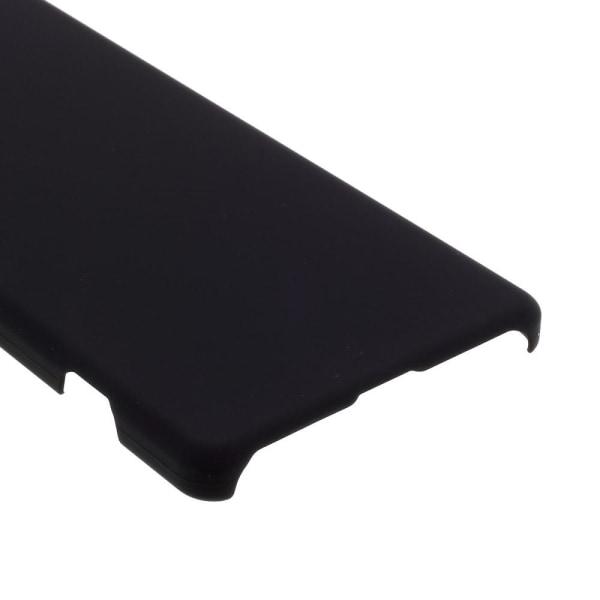 Gummibelagt hård plastik taske til Sony Xperia 10 II - Sort Black