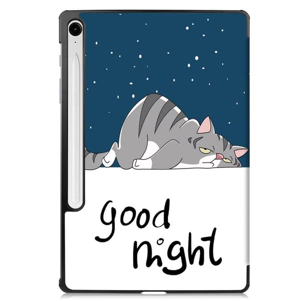 Tri-fold Smart-etui med stativ for Samsung Galaxy Tab S9 FE Multicolor