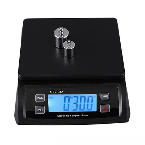 SF802 30kg/1g Digital elektronisk Våg med räknefunktion Silver