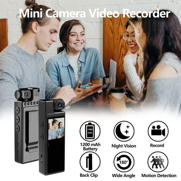 Utomhus sport konferens kamera WiFi HD Night Vision Camera Svart