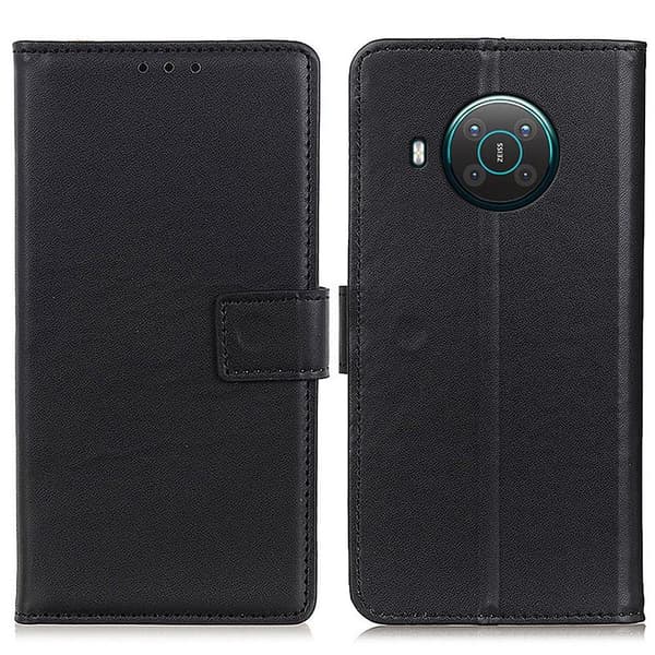 Till Nokia X10 / X20 Plånboksfodral läder - Svart Svart