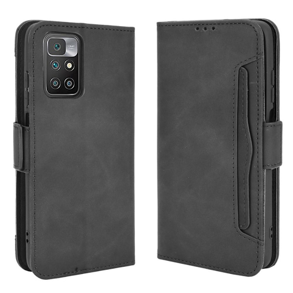 Wallet Stand Flip Phone Case til Xiaomi Redmi 10 - Sort Black