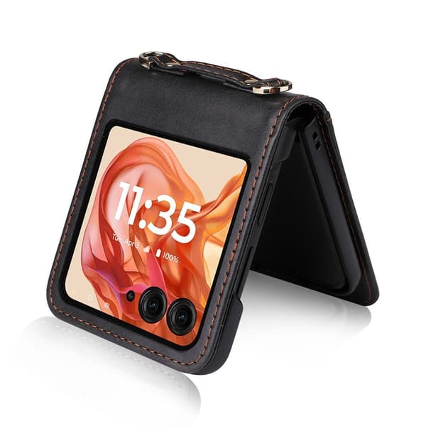 Til Motorola Razr 70 / 60 / 50 5G / Razr 2026 / 2025 / 2024 Mobildeksel Black