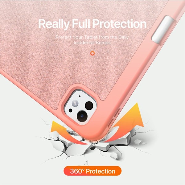 DUX DUCIS Domo iPad Pro 13 (2024) fodral Tri-Fold - Rosa Rosa