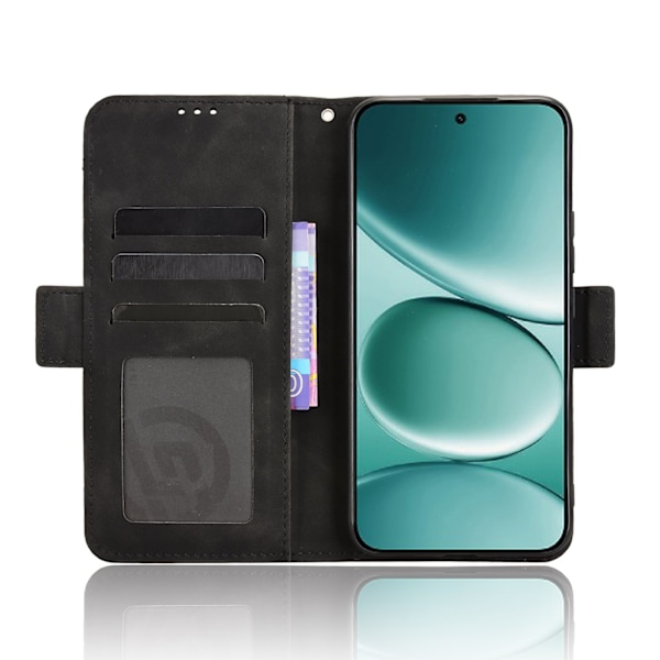 Til Xiaomi Redmi Note 15 Pro 5G Case Pung Etui Shell Telefon Case Ekstra kort - Sort Black