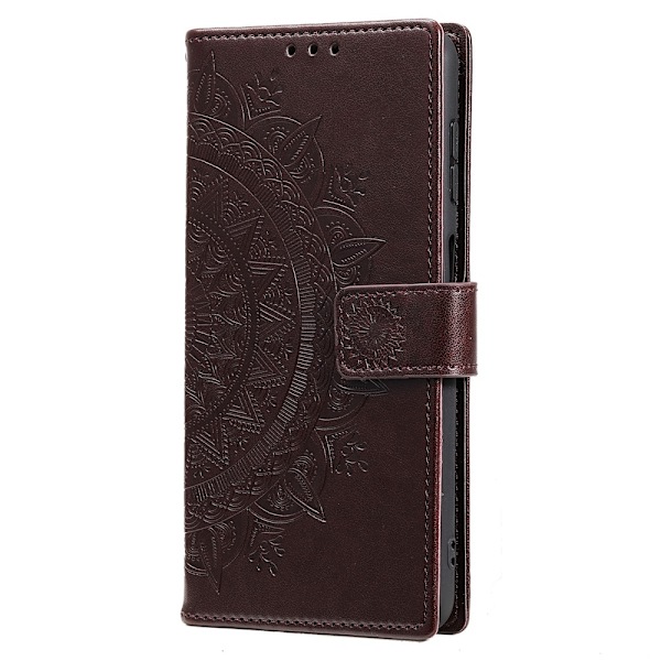 För Xiaomi Redmi 15C Stativfodral Totem Plånboksfodral Brun
