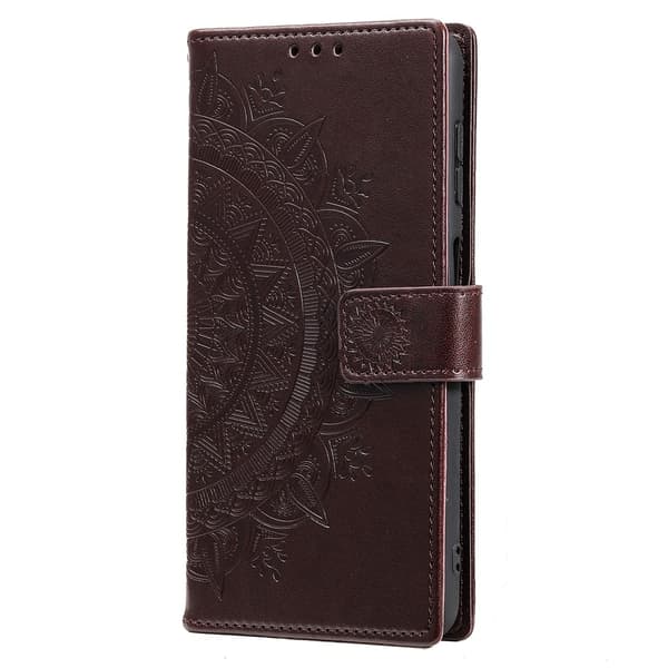 Til Xiaomi Redmi 15C Stand Cover Totem Tegnebogsetui Brown