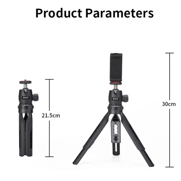 JMARY MT-30 Selfie Stick 5-sektions Justerbart Stativ för Kamera / Telefon / Projektor