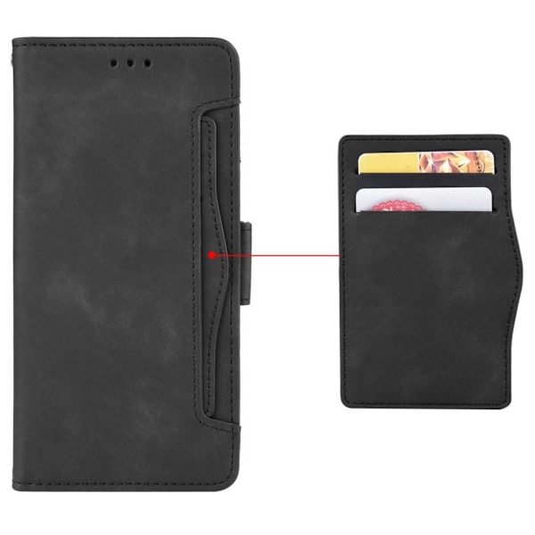 Nokia X30 5G Useita korttipaikkoja Puhelimen Lompakkokotelo - Musta Black