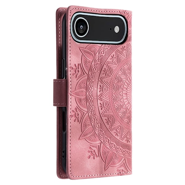 För iPhone Air Stativfodral Totem Plånboksfodral - Rosa Rosa