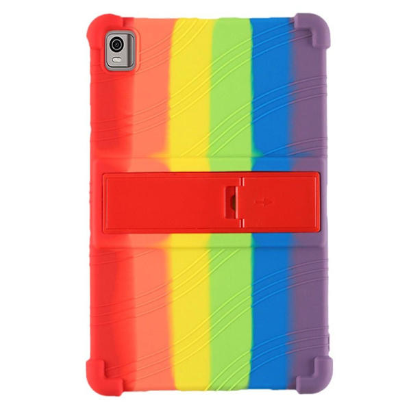 Nokia T21 pehmeä silikoninen suojakotelo Rainbow Pride Multicolor