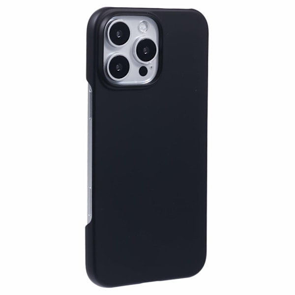 Suojakuori iPhone 16 Pro Iskunkestävä kova Kumipäällysteinen puhelimen kuori Black