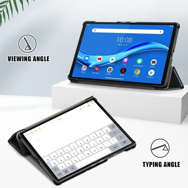 Kolminkertainen telinekotelo Lenovo Tab M10 FHD Plus - musta Black