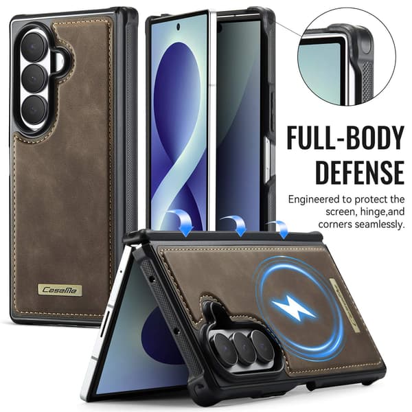 CASEME Magnetisk telefondeksel til Samsung Galaxy Z Fold8 Ultra Brown