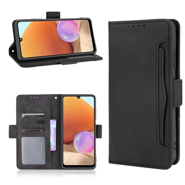Wallet Stand Flip Phone Case til Samsung Galaxy A32 4G - Sort Black