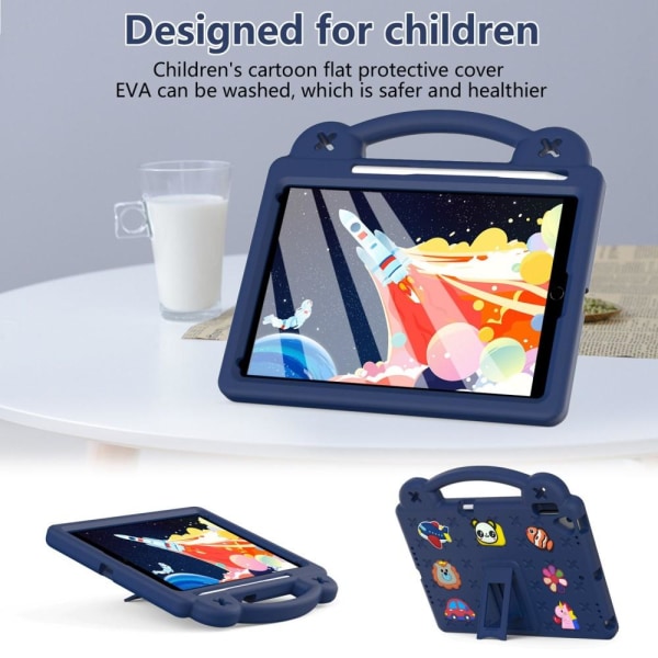 Apple iPad 10.2 2021 2020 2019 EVA Foam Stand Skal Fodral - Mörk Mörkblå