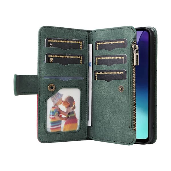 KT Wallet Case til Xiaomi Redmi 14C Green