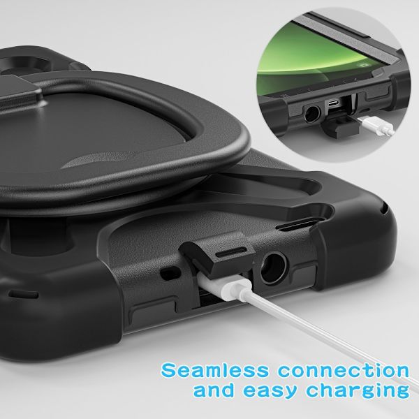 Etui med stativ for Samsung Galaxy Tab Active5, Tablettdeksel Black