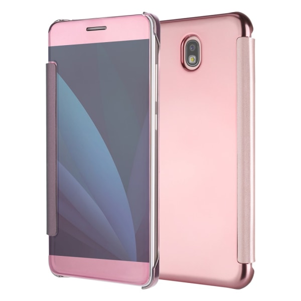 Mirror Plating Smart Window Case til Samsung J5 2017 - Rose Gold Pink