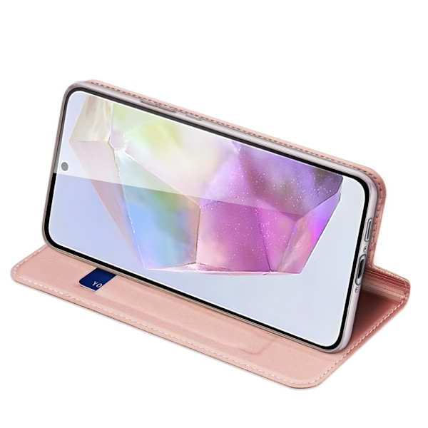 DUX DUCIS -sarjan kotelo korttipaikalla Samsung Galaxy A56 5G / A36 5G Pink gold