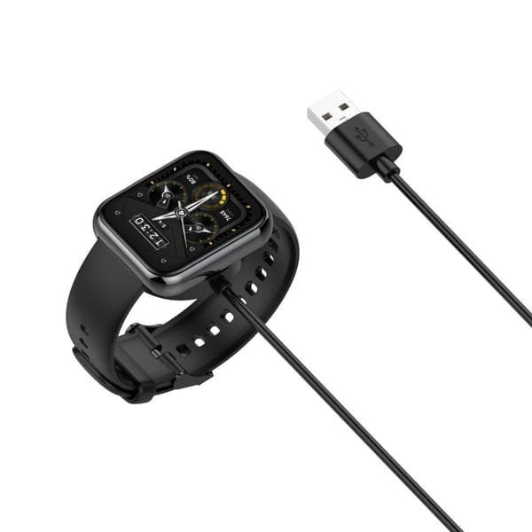 Realme Watch 3 Pro Smart Watch USB 1m latauskaapeli Black