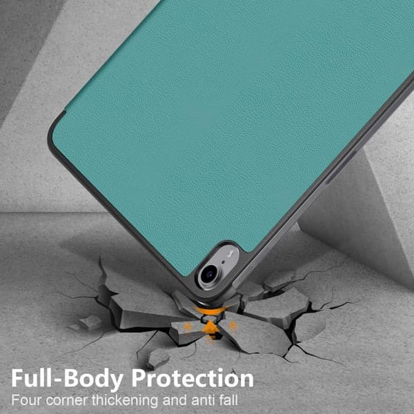 Apple iPad 10.9 2022 Slim Fit Trifoldbart Deksel - Grønn Green