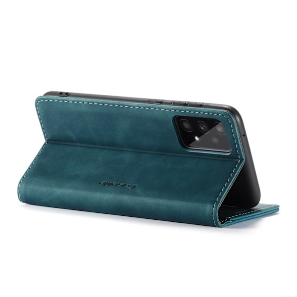 CASEME Retro Lompakkokotelo Samsung Galaxy A33 5G -  -Sininen Green